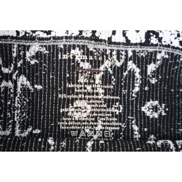 Intimately Free People Women Sz XS/S White/Blck Snake Print Adrienne Bandeau Top - Picture 3 of 5
